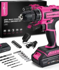 Pink Cordless Drill Set For Women WA44