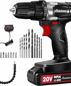 Power Drill Set with 3/8-Inch Keyless Chuck WA9